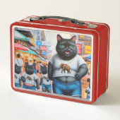 Kat met vrienden in Thailand (Achterkant)