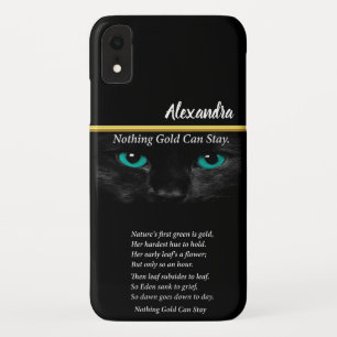 Kat met wat turkooizen ogen Robert Frost gedicht Case-Mate iPhone Case