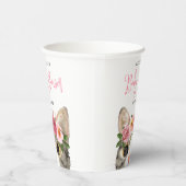 Kat met Waterverf, , Baby shower Papieren Bekers (Rechts)