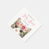 Kat met Waterverf, , Baby shower Servet (Hoek)