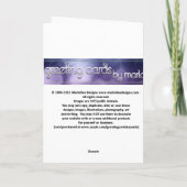 Kat met Wenskaart van de maan Kaart (Achterkant)