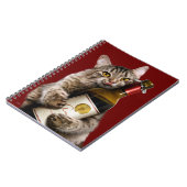 Kat met wijnfles notitieboek (Linkerzijde)