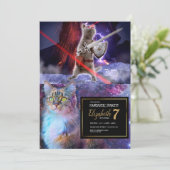 Kat met worstjes met ooglasers kaart (Staand voorkant)