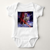 Kat met worstjes met ooglasers romper (Voorkant)