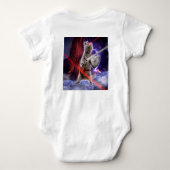 Kat met worstjes met ooglasers romper (Achterkant)