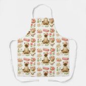 Kat met Yoga thema Schort (Voorkant)