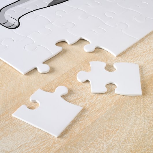 Kat met zonnebloem legpuzzel (Zijkant)