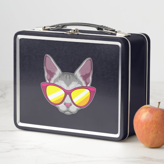 Kat met zonnebril (In situ)