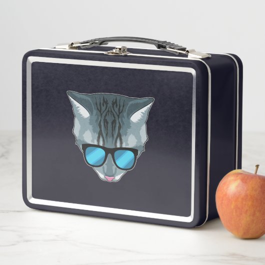 Kat met zonnebril (In situ)