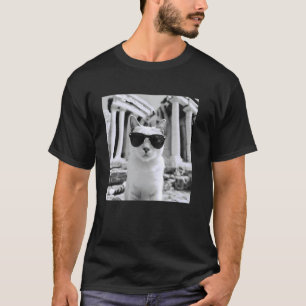 Kat met zonnebril bij de Ephesus in Türkiye O T-shirt