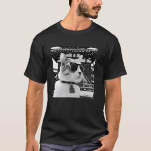 Kat Met Zonnebril Bij De Senso-Ji Boeddhistische T T-shirt