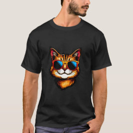 Kat met zonnebril, kattenliefhebber, t-shirt
