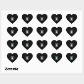 Kat met zonnebril Meowy Ugly KerstSweater Hart Sticker (Vel)
