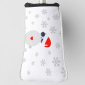 Kat met zonnebril met Kerstmannenhoed Golfheadcover (Draai 90)