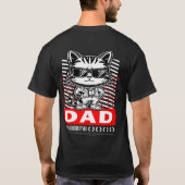 Kat met zonnebril papa t-shirt (Achterkant)
