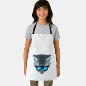 Kat met zonnebril schort (Insitu)