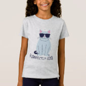 Kat met zonnebril t-shirt (Voorkant)