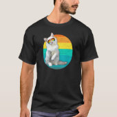 Kat met zonnebril t-shirt (Voorkant)