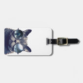 Kat met zonnebrillen bagagelabel (Voorkant horizontaal)