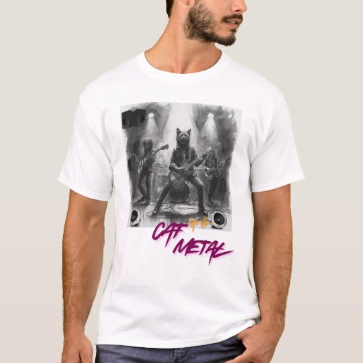 Kat Metaal T-shirt (Voorkant)