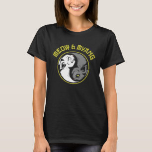 Kat Miauw En Myang Japanse Yin Yang Katten T-shirt