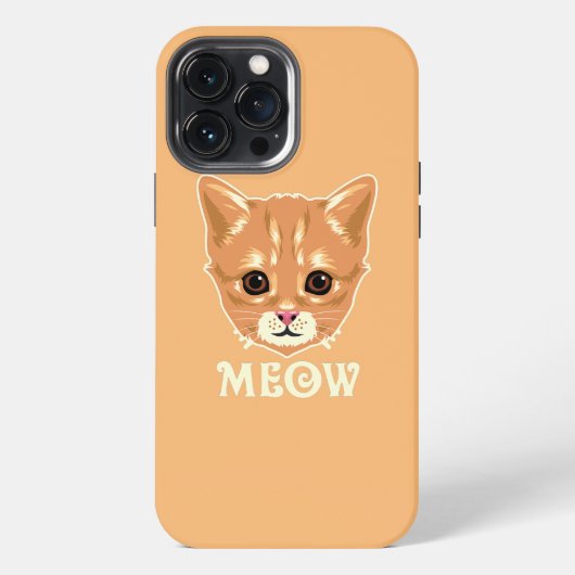 Kat Miauw  iPhone Hoesje (Achterkant)