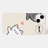 KAT MIAUW ONTWERP TELEFOONHOES Case-Mate iPhone CASE (Achterkant (horizontaal))