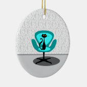 Kat - Mid Century Modern Keramisch Ornament (Rechts)