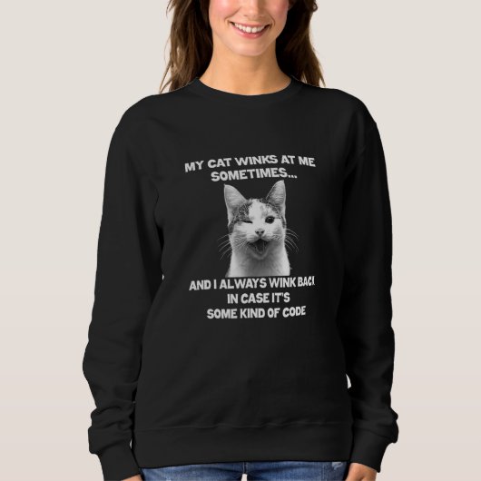 Kat - Mijn kat wint me soms Trui (Voorkant)