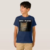 Kat "MIND = BLOWN" Kinder basis T-shirt (Voorkant volledig)