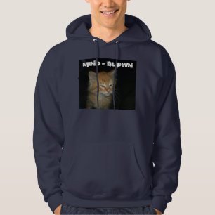 Kat "MIND = BLOWN" Mannen gekookt overhemd Hoodie