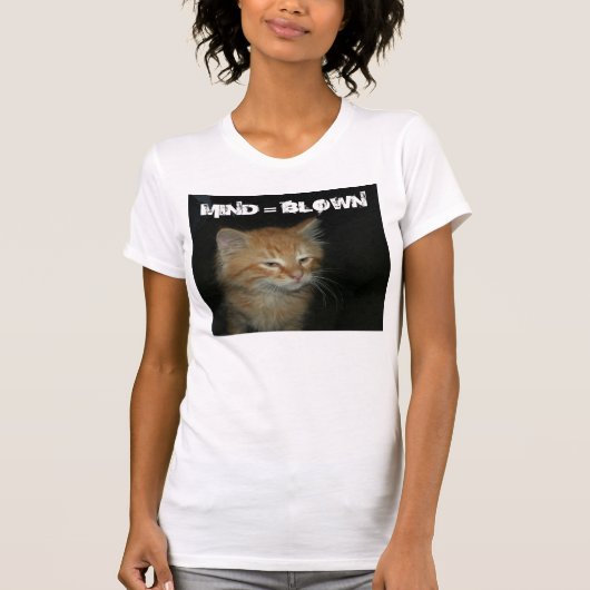 Kat "MIND = BLOWN" Womens Jersey T-Shirt (Voorkant)