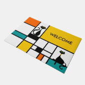 Kat - Moderne kunst Deurmat (Schuin)