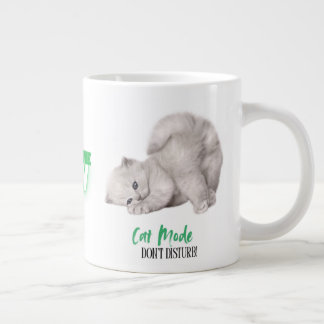 Kat Modus - Niet Storen, Het Is Nu Coffietijd Grote Koffiekop