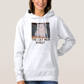 Kat Moeder As En Aangepaste Bruine Tekst Aangepast Hoodie (Voorkant)