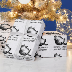 Kat moeder ben ik, maar vel over been voor kattenl cadeaupapier