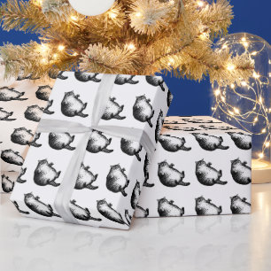Kat moeder ben ik, maar vel over been voor kattenl cadeaupapier