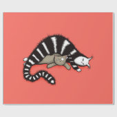 Kat Moeder beschermt haar Kat Cadeaupapier (Vlak)