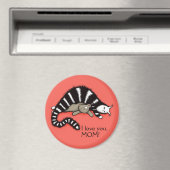 kat moeder beschermt haar schattig Kat liefde mam Magneet (Insitu (Vaatwasser))