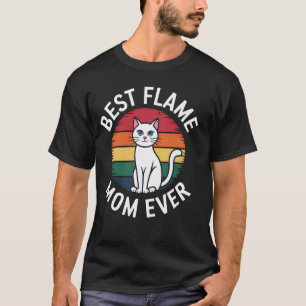 Kat Moeder Beste Vlam Moeder Ooit Grappige Kitten T-shirt