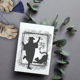 Kat Moeder Chic Minimalistisch Grappig College Afs Kaart