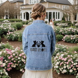 Kat Moeder Denim Jas Jacket