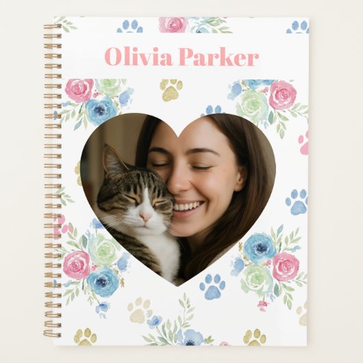 Kat Moeder Foto & Naam Planner (Voorkant)