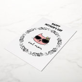 Kat Moeder Gelukkige Moedersdag Folie Feestdagenkaart (Gedraaid)