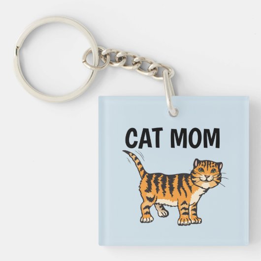 KAT MOEDER ginger Sleutelhanger (voorkant)