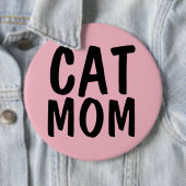 KAT MOEDER GROOT Roze Ronde Button 6,0 Cm (In situ)