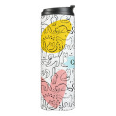 Kat Moeder Huisdier Ouder Kat Print Tumbler Thermosbeker (Gedraaid links)