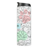 Kat Moeder Huisdier Ouder Kat Print Tumbler Thermosbeker (Geroteerd rechts)