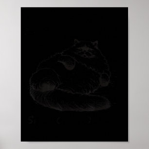 Kat moeder ik ben maar huid en botten  poster
