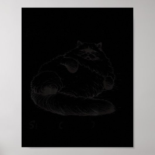 Kat moeder ik ben maar huid en botten poster (Voorkant)
